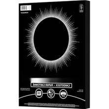 Hakay Cesur Renkli Kart Stoğu, 29,5 kg Kapak Ağırlığı, 8,5 x 11, Eclipse Siyah, 100/PAKET