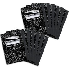 Hakay Siyah Mermer Kapaklı Kompozisyon Defteri, 100 Sayfa