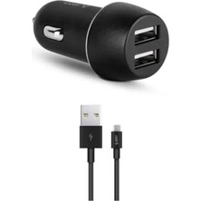 Hakay Araç Içi 3.1A Çift USB Şarj Aleti + Micro USB Kablo