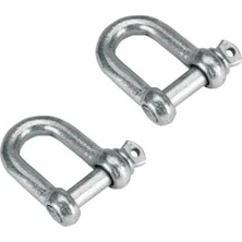 Hakay U Tipi Zincir Kilidi, 16 mm Kilit ile Karabina Seti (2 Adet)