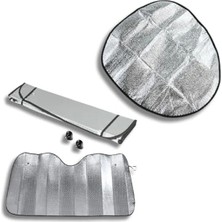 Hakay Katlanabilir Oto Direksiyon ve Torpido Güneşlik Seti 2li - Evrensel Uyumluluk