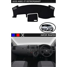 Hakay Volkswagen Transporter T5 (2004-2016) Uyumlu Siyah Torpido Koruma Halısı