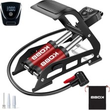 Hakay Çift Pistonlu Dokunmatik Basınç Göstergeli Ayak Pompası, 108 Psı