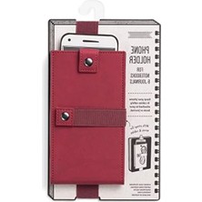 Hakay Defter Üstü Telefon Kılıfı Koyu Kırmızı