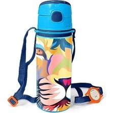 Hakay Alüminyum Pipetli Erkek Çocuk Matara