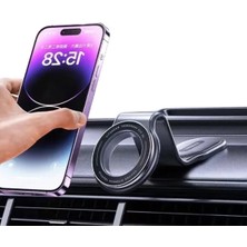 Hakay Ayarlanabilir Alüminyum Telefon Tutucu - Kolay Kurulum, Manyetik