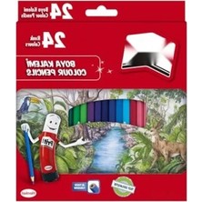 Hakay 24 Renkli Kuru Boya Kalemi Seti, Dayanıklı ve Silinebilir