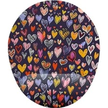 Hakay Kalp Desenli Bilek Destekli Mouse Pad