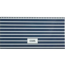 Hakay Haftalık Masa Ajandası, Çizgi - 16X33,5 cm