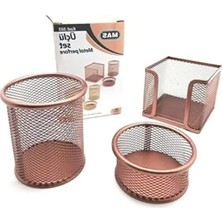 Hakay Pratik Rose Gold Üçlü Ofis Seti