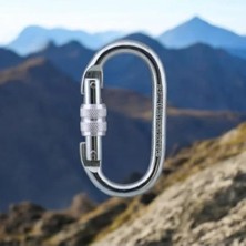 Hakay 5 Adet Paslanmaz Çelik Kilitli Oval Karabina Kanca