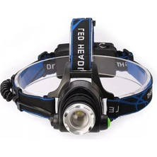 Hakay Ayarlanabilir Zoom Özellikli Şarjlı LED Kafa Feneri - 3 Modlu