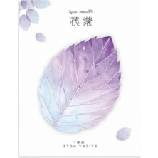 Hakay Yapışkan Not Seti - Mor Perilla Yaprağı Temalı