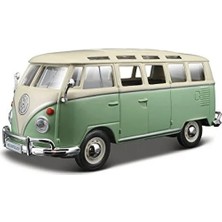 Hakay 1/25 Ölçekli Volkswagen Van Samba - Yeşil Model Araba