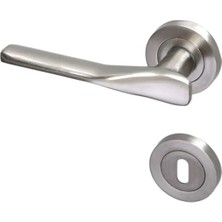 Hakay Sürgülü Oda Kapı Kolu, Daire Rozetli Uyumlu Kulplar