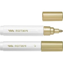 Hakay Ergonomik Su Bazlı Pigment Mürekkepli Boya Markörü, Altın Renk