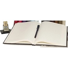 Hakay Kareli Defter - 17X24 Cm, Suni Deri Kapak, 160 Yaprak