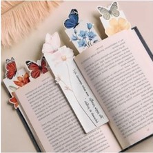 Hakay Renkli Kelebek Figürlü Motto Mesajlı Kitap Ayracı