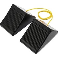 Hakay Ağır Hizmet Tipi Halatlı Lastik Tekerlek Takozu, 20.3X12.7X10.16 cm