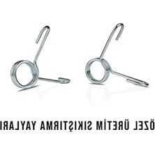 Hakay Çelik Plaka Sıkıştırma Yayı, 2 Adet Kıskaçlı, Dayanıklı Tasarım