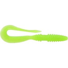 Hakay 3.5" Silikon Yem - Clear Chartreuse Glow
