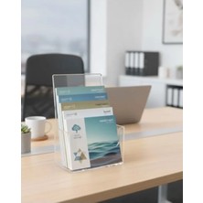 Hakay Şeffaf Akrilik A6 Broşür Standı - Pratik ve Kullanışlı