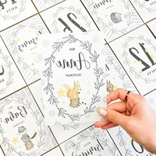 Hakay 24'lü Hamile Anı Kartı Seti | Fotoğraf Çekim Kartları | Duyuru Kartları