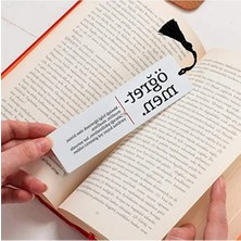Hakay Öğretmenler Için Anlamlı Kitap Ayracı, Metal Tasarım