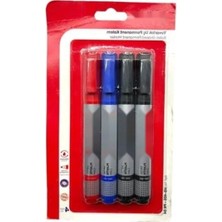 Hakay Kesik Uçlu Permanent Marker Seti - 4'lü Blister