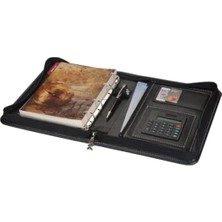 Hakay Fermuarlı Suni Deri 2026 Ajanda, 4 Halka Mekanizmalı, Siyah