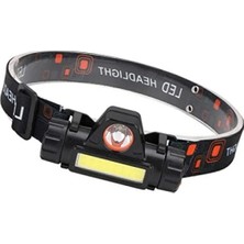 Hakay 300 Lümen USB Şarjlı LED Kafa Lambası, Ayarlanabilir ve Hafif Tasarım