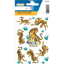 Hakay Vahşi Kaplanlar Temalı Renkli Etiket Seti