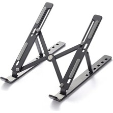 Hakay Katlanır Alüminyum Laptop Bilgisayar Standı - Siyah