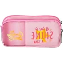 Hakay Çift Bölmeli Kalemlik, Pembe Renk