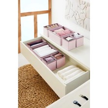 Hakay 4'lü Pudra Çizgili Çekmece Içi Organizer Seti