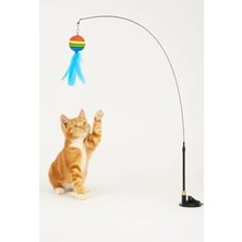 Hakay Interaktif Kedi Oyuncağı, Vakumlu Tüylü Oltası