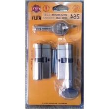 Hakay Tuzaklı Kilit Göbeği, 2'li Set, 68 Mm, Nikel