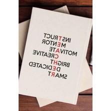 Hakay Öğretmenler Günü Tasarımlı Kanvas Defter