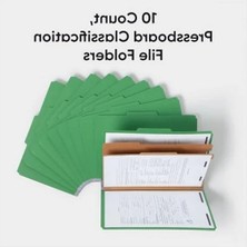 Hakay Yeşil Bağlantı Elemanlı Dosya Klasörü, 2 Bölücü ile