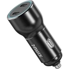 Hakay 50W Pd Çift Usb-C Çıkışlı Hızlı Araç Şarj Cihazı