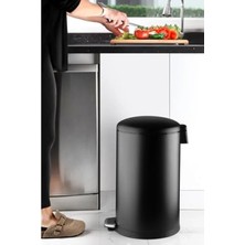 Hakay Bombe Kapaklı Mat Çöp Kovası - 30 Lt