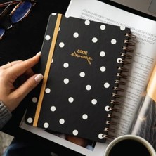 Hakay 2026 A5 Spiralli Haftalık Ajanda - Puantiye Desen