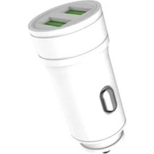 Hakay 3.0A Çift USB Portlu Araç Içi Telefon Şarjı C-30