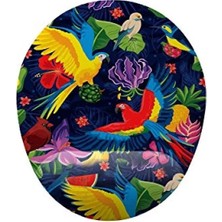 Hakay Bilek Destekli Rahat Kullanımlı Papağan Desenli Mouse Pad