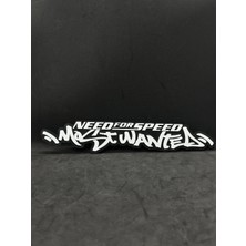 Goka 3D Craft Need For Speed(Nfs) Most Wanted Temalı Duvar Dekoru - Gamer Oda Aksesuarı - 26 x 5 cm