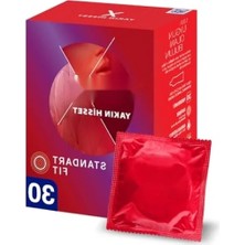 Hakay Ince ve Kaygan Prezervatif - 30'lu Paket, Standart Fit