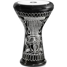 Hakay Profesyonel Büyük Boy Siyah El Işleme Darbuka