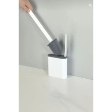 Hakay 2'li Silikon Tuvalet Fırçası Seti - Esnek Başlıklı