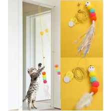 Hakay Renkli Kendinden Yapışkanlı Kedi Oyun Oltası