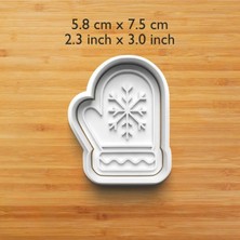 Hobist Yeni Yıl 2026 Kar Eldiveni Deseneli Kurabiye ve Şeker Hamuru Kalıbı